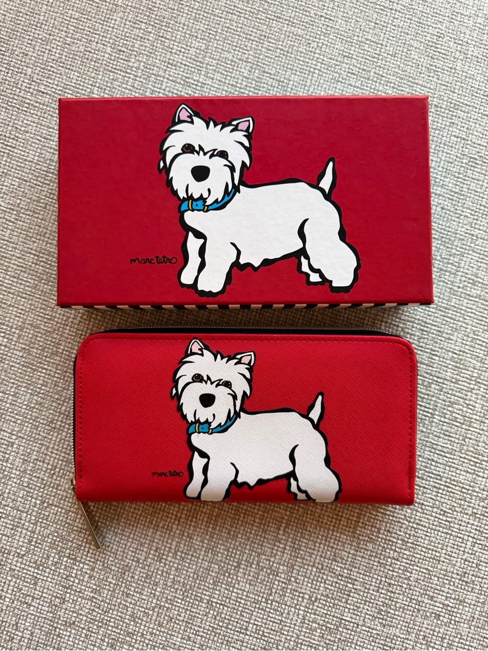 Marc Tetro Large Zip Continental Wallet - Westie